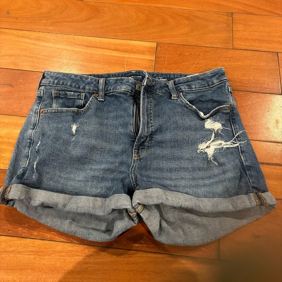 High Waist Jean Shorts - Picture 1 of 3
